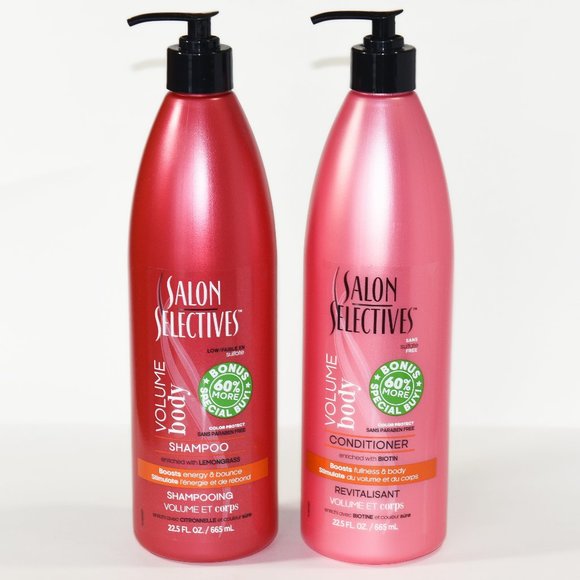 Salon Selectives Hair New Salon Selectives Shampoo And Conditioner Volume Body With Pumps